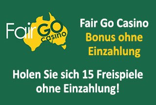 Fair Go Casino Ingen innskuddsbonus 🤑 Få 15 gratis spinn Ingen innskudd!